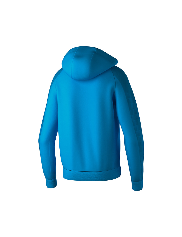 ERIMA EVO STAR TRAINNING JACKET WITH HOOD, CURACAO-MYKONOS-KID 