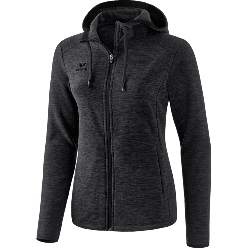 ERIMA FLEECE JACKET, BLACK WOMEN. 