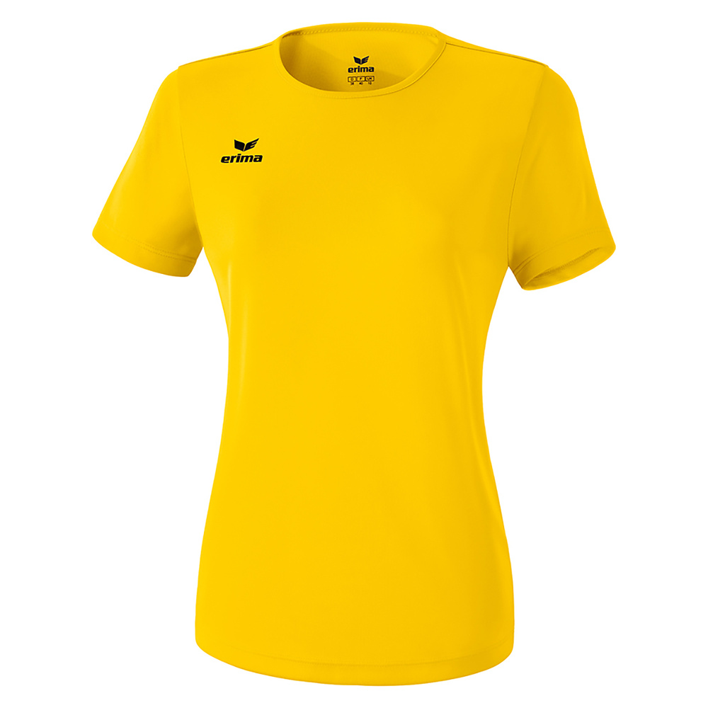 ERIMA FUNCTIONAL TEAMSPORTS T-SHIRT, YELLOW WOMEN. 