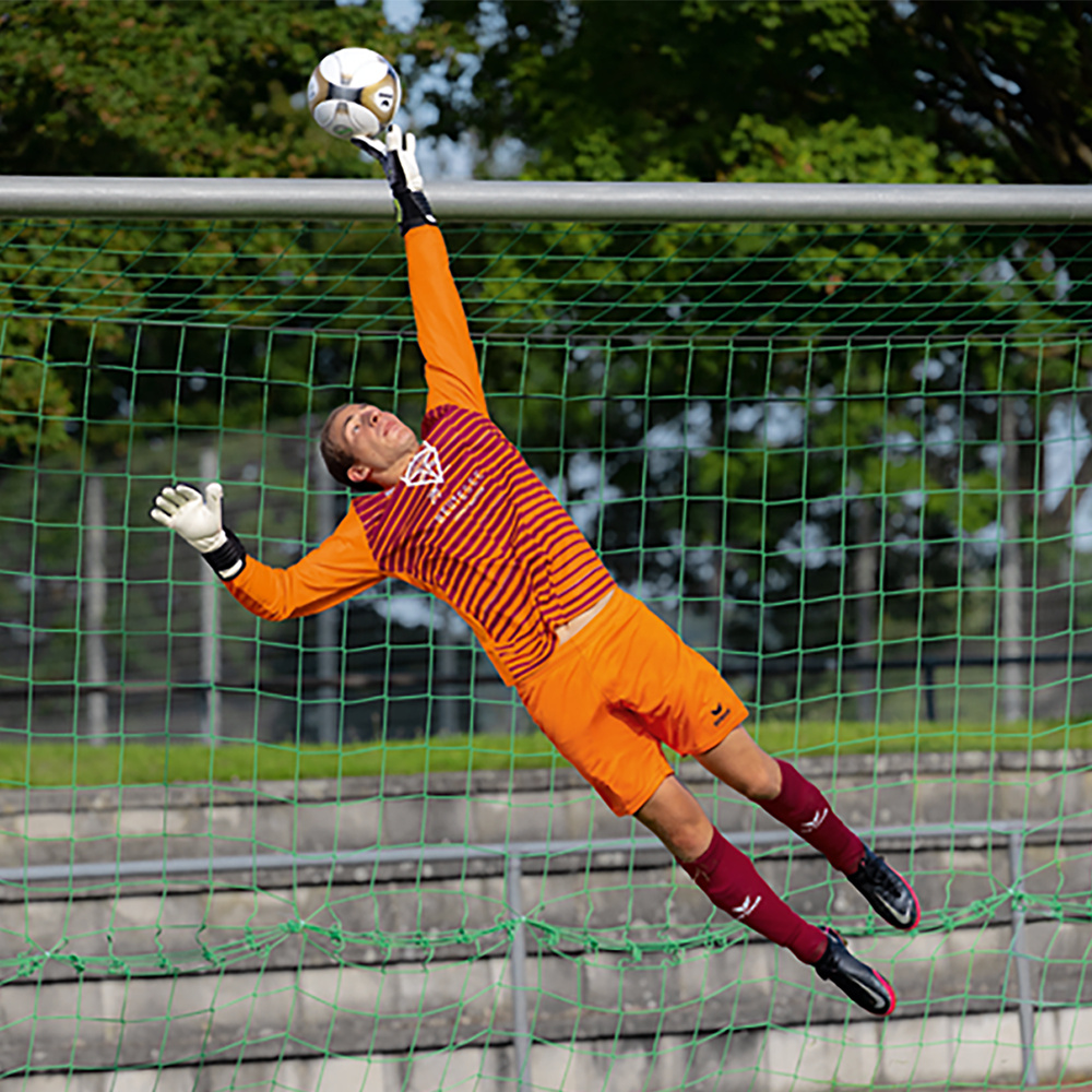 ERIMA GOALKEEPER JERSEY PRO, NEON ORANGE-BORDEAUX KIDS. 