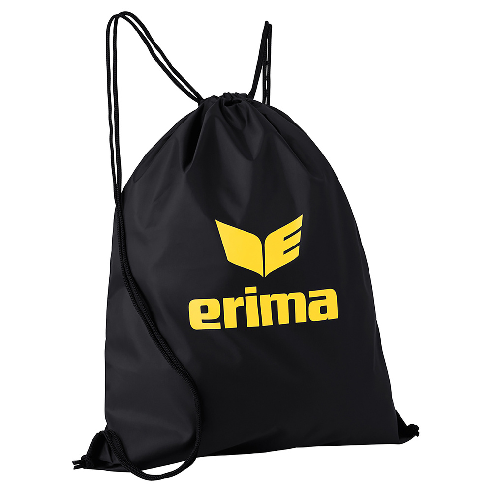 ERIMA GYM BAG, BLACK-YELLOW. 