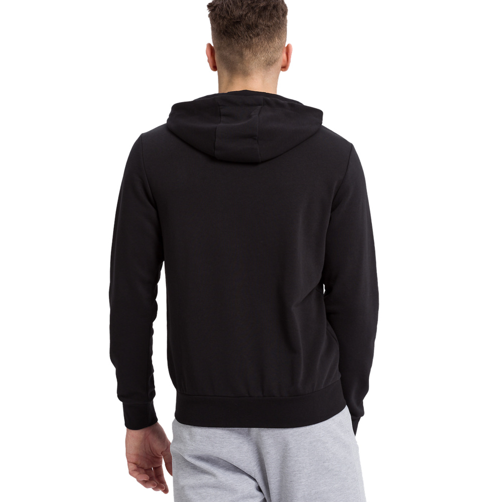 ERIMA HOODED SWEAT JACKET, BLACK MEN. 