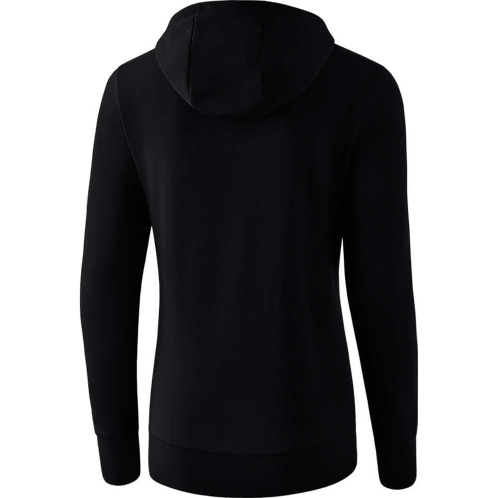 ERIMA HOODED SWEAT JACKET, BLACK WOMEN. 