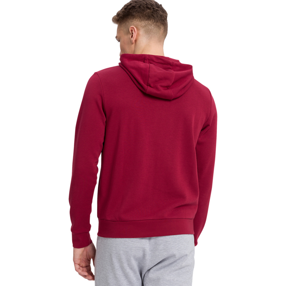 ERIMA HOODED SWEAT JACKET, BORDEAUX MEN. 