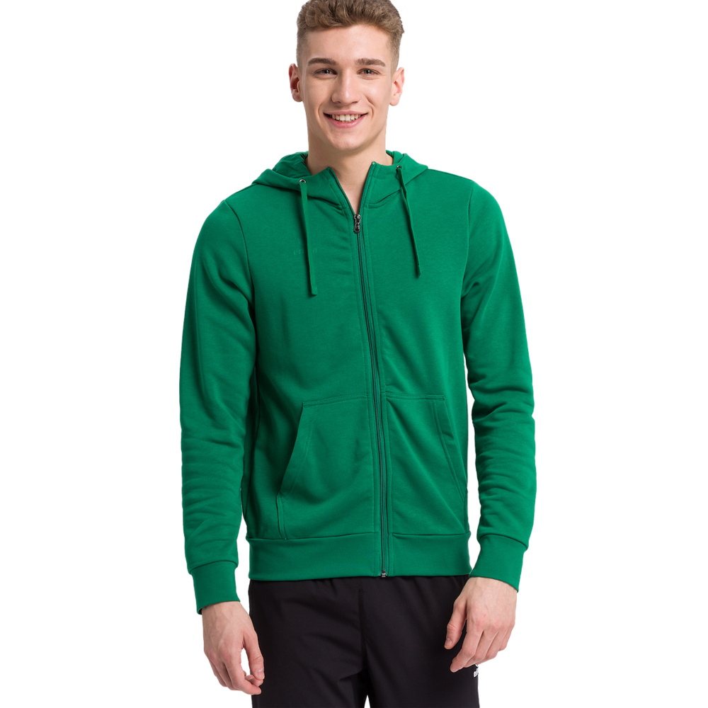 ERIMA HOODED SWEAT JACKET, EMERALD KIDS. 