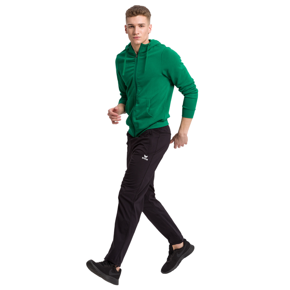 ERIMA HOODED SWEAT JACKET, EMERALD MEN. 