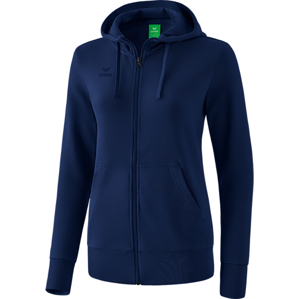 ERIMA HOODED SWEAT JACKET, NEW NAVY WOMEN. 