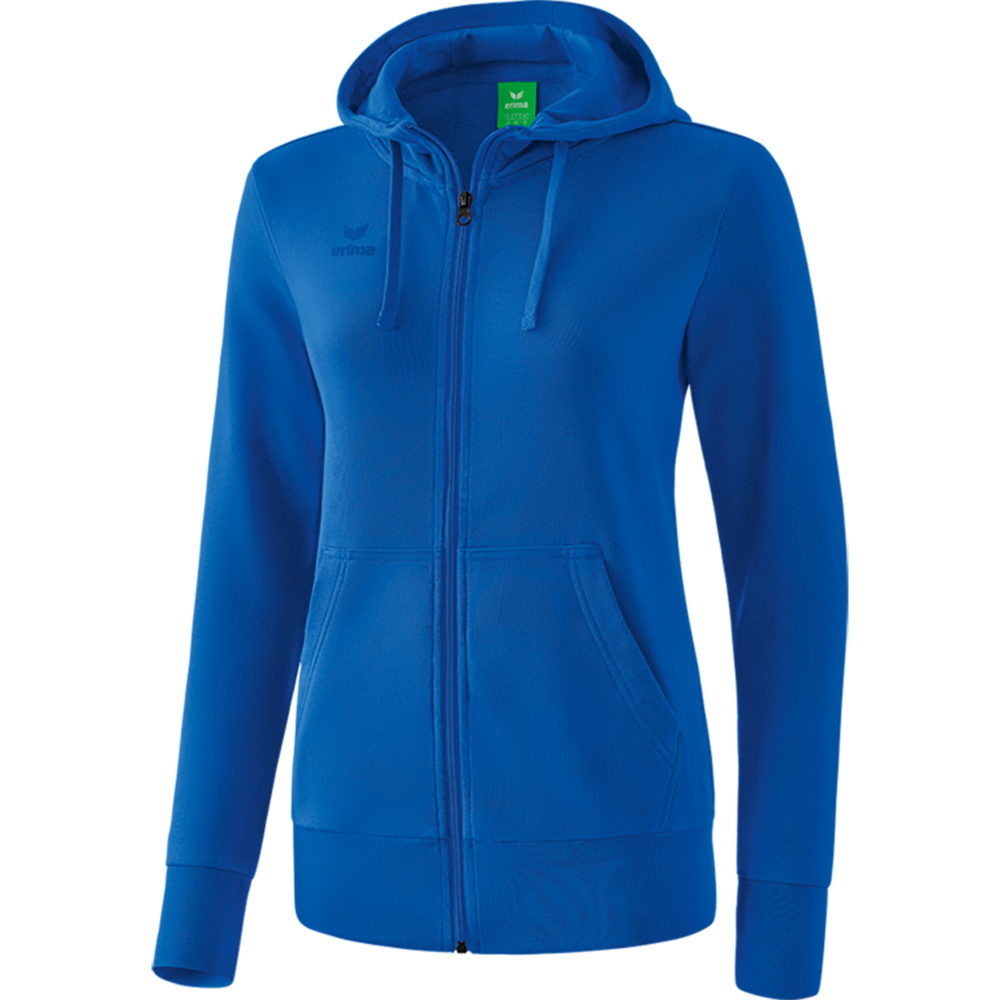 ERIMA HOODED SWEAT JACKET, NEW ROYAL WOMEN. 