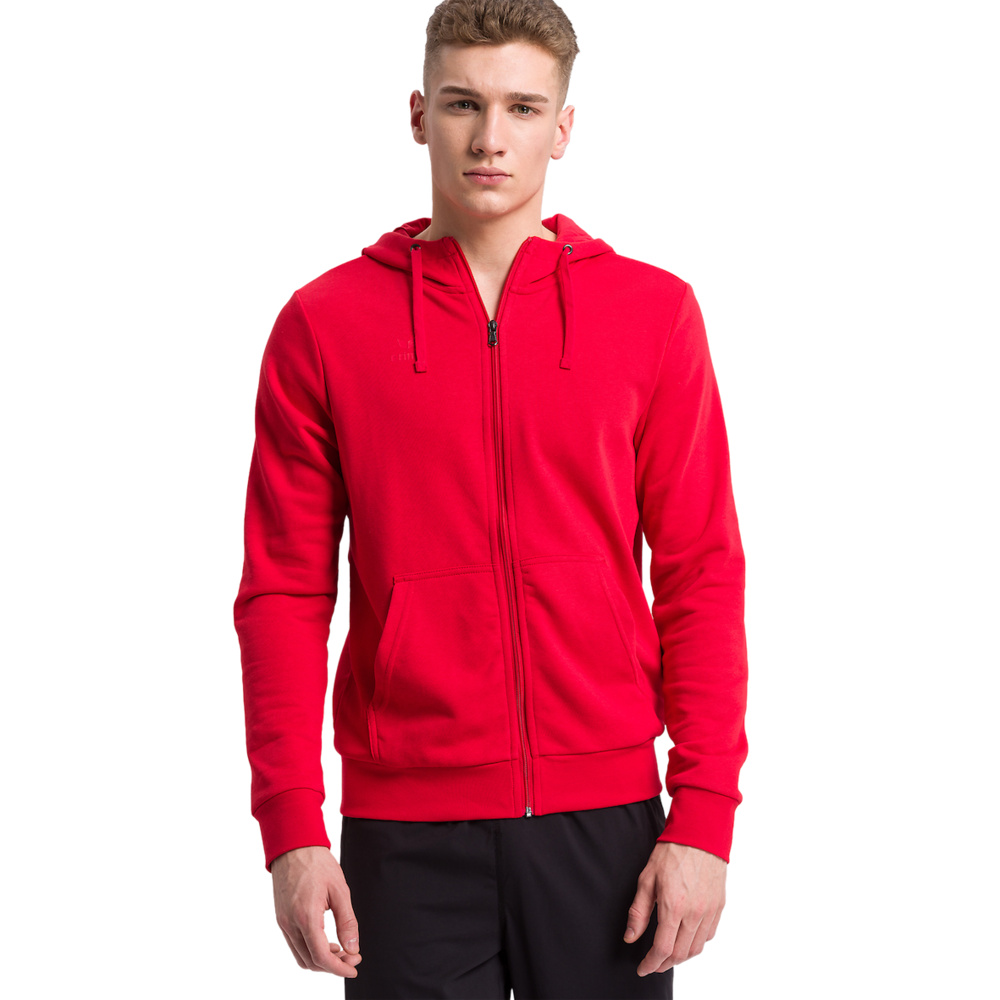 ERIMA HOODED SWEAT JACKET, RED KIDS. 