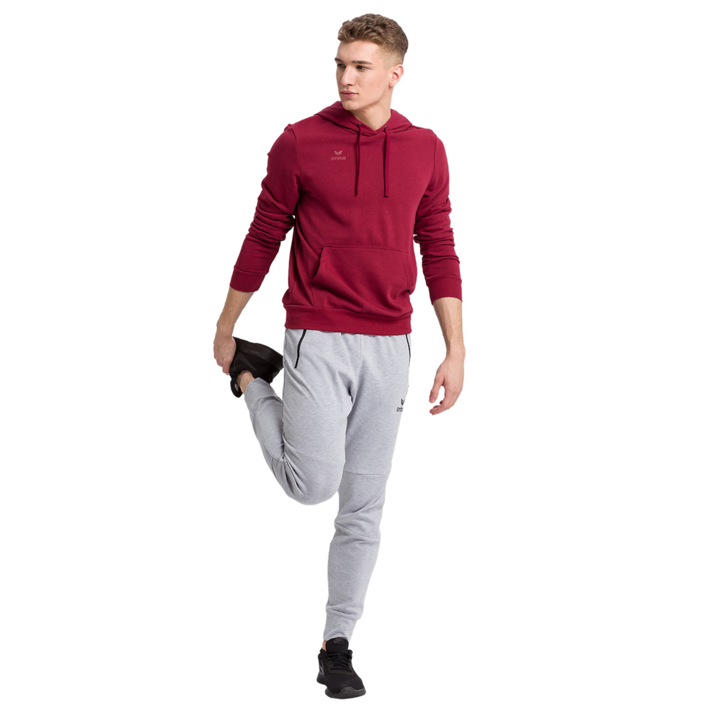 ERIMA HOODED SWEATSHIRT, BORDEAUX MEN. 