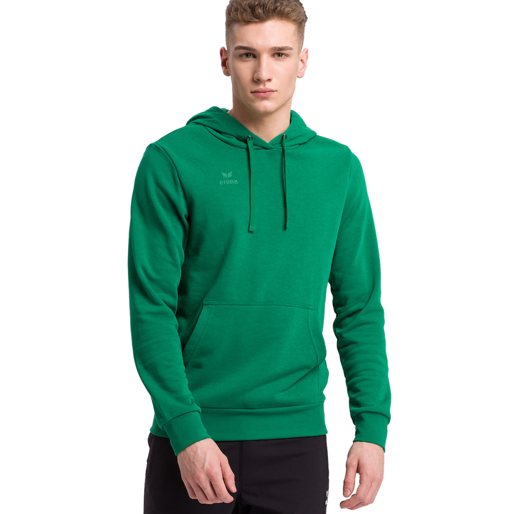 ERIMA HOODED SWEATSHIRT, EMERALD MEN. 