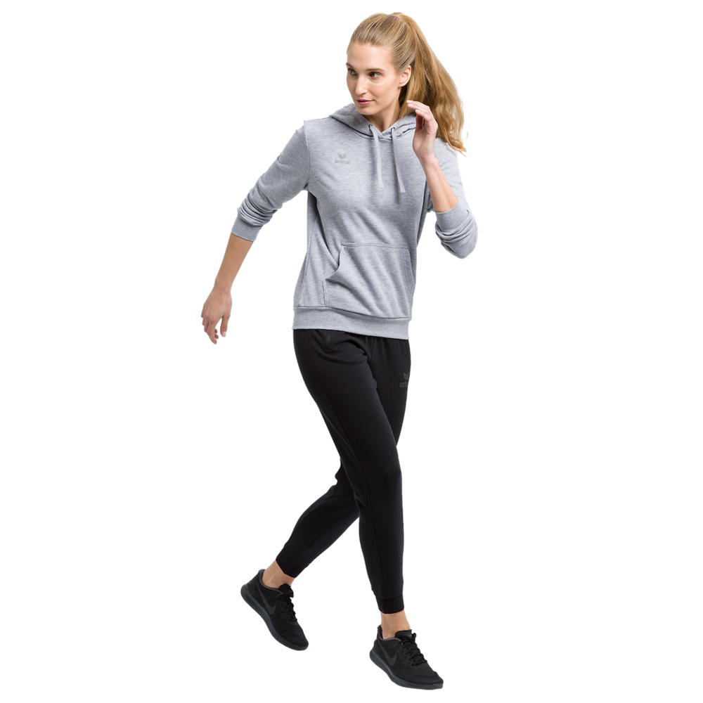 ERIMA HOODED SWEATSHIRT, GREY MARL WOMEN. 