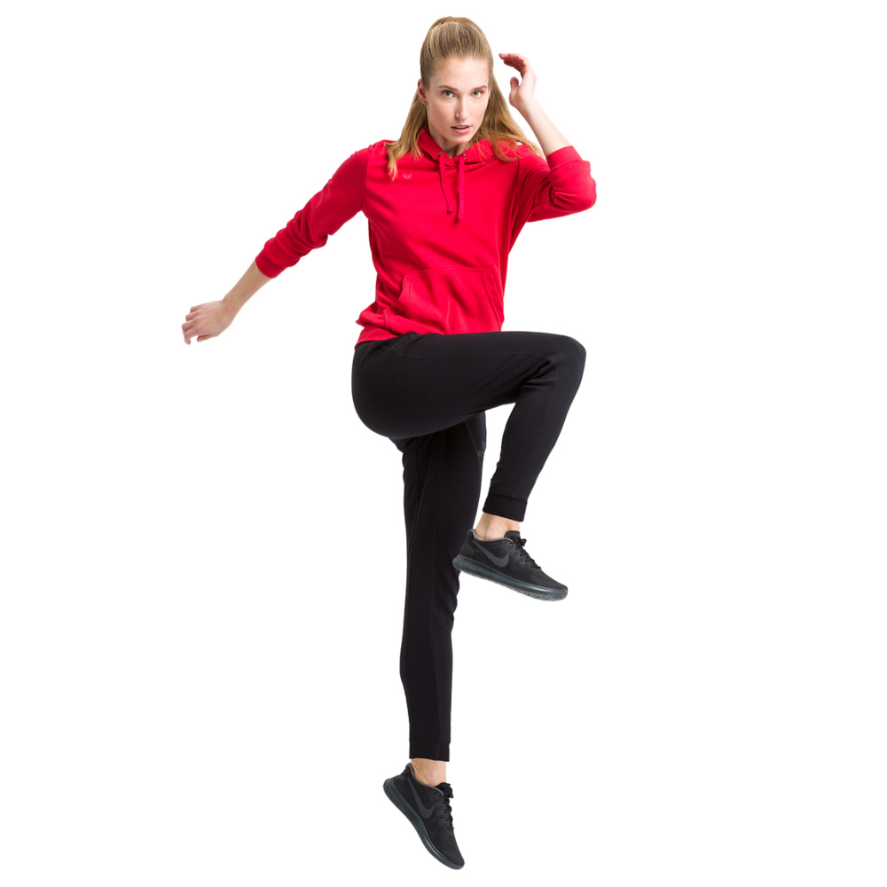 ERIMA HOODED SWEATSHIRT, RED WOMEN. 