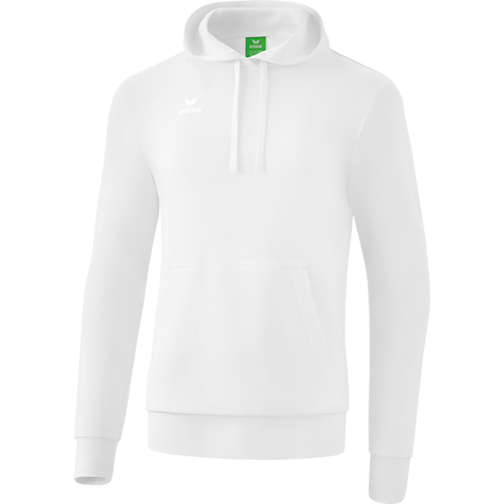 ERIMA HOODED SWEATSHIRT, WHITE KIDS. 