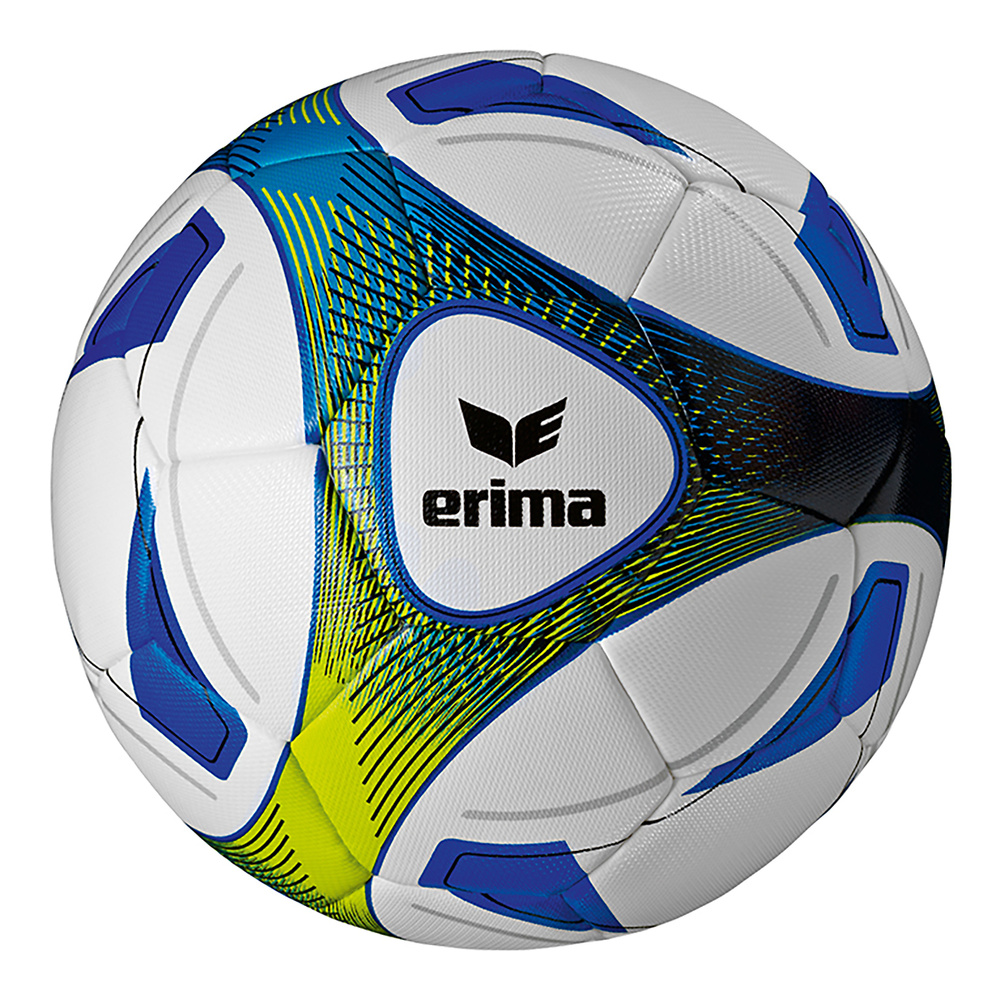 ERIMA HYBRID TRAINING FOOTBALL BALL, ROYAL-LIME SIZE 5. 