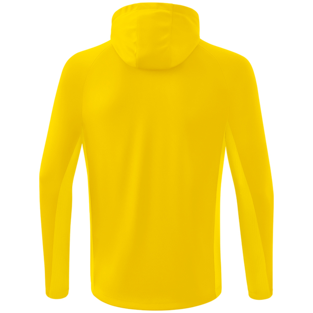 ERIMA LIGA STAR TRAINING JACKET WITH HOOD, YELLOW-BLACK KIDS. 