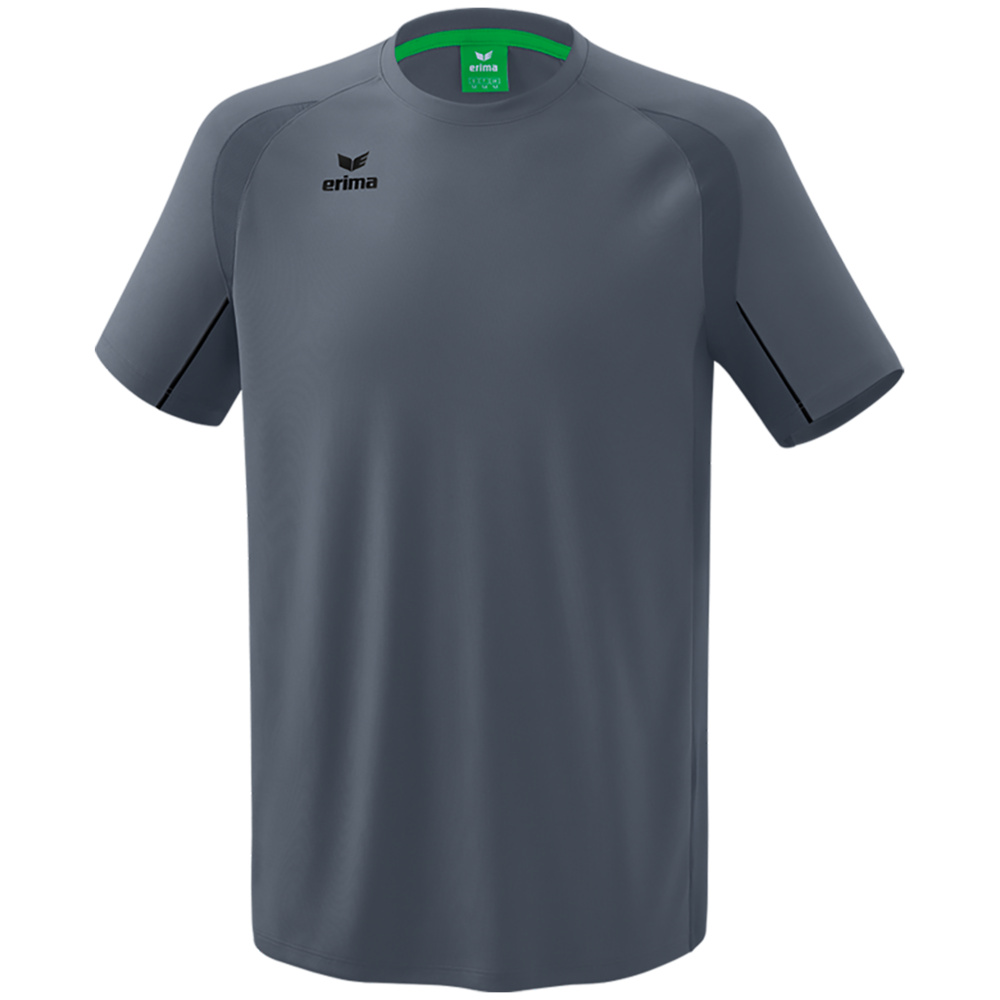 ERIMA LIGA STAR TRAINING T-SHIRT, SLATE GREY-BLACK KIDS. 