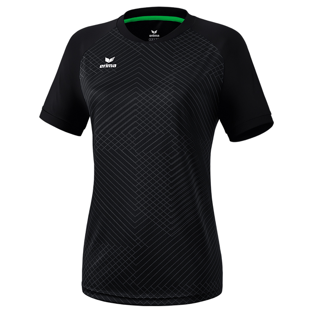 ERIMA MADRID 2.0 JERSEY SHORT SLEEVE, BLACK WOMAN. 