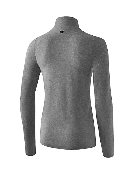 ERIMA NECK JUMPER LONG SLEEVE POLO, GREY MARL WOMEN. 