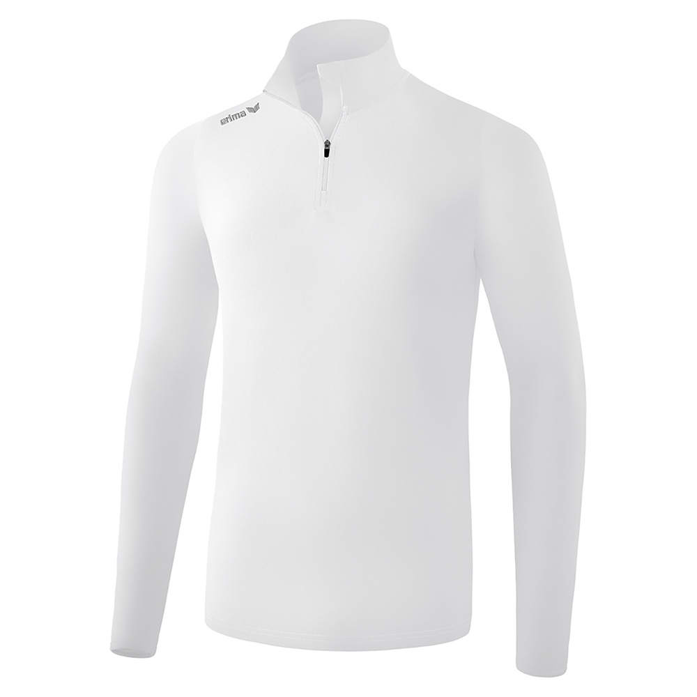 ERIMA NECK JUMPER LONG SLEEVE POLO, WHITE MEN. 