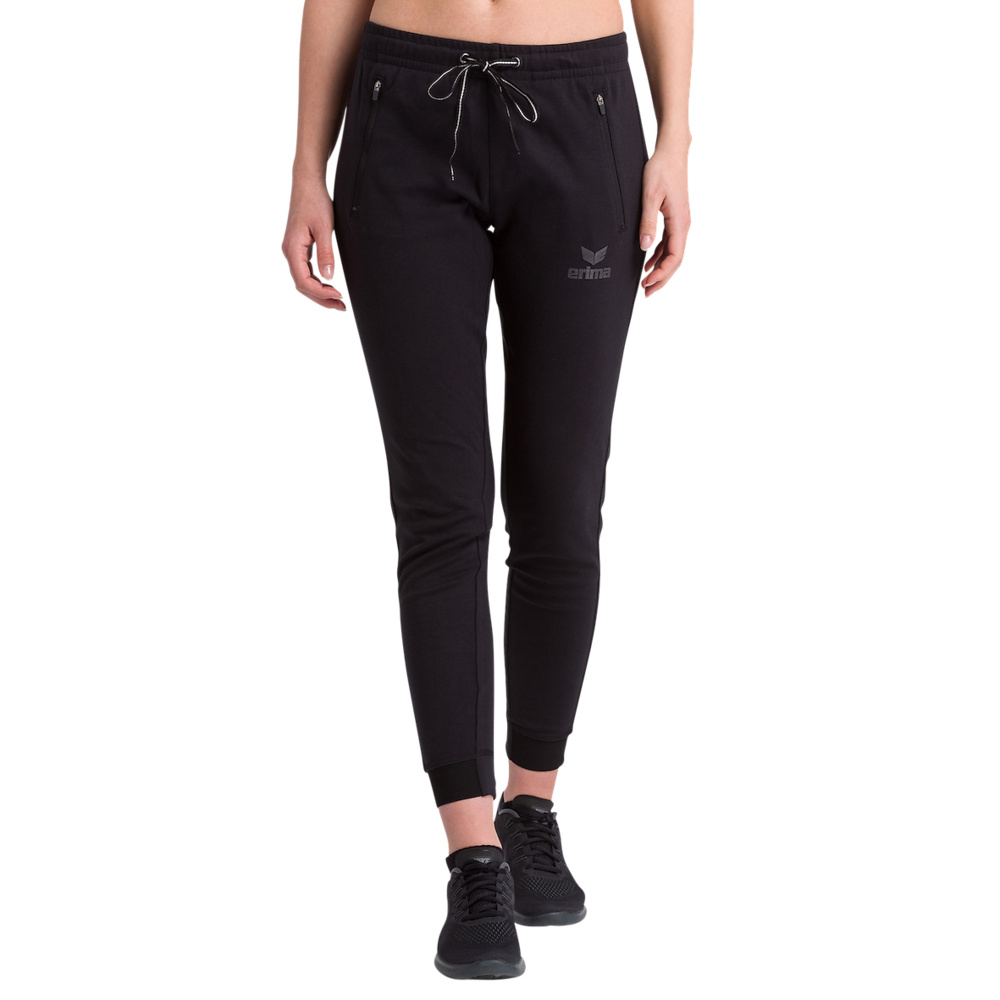 ERIMA PANTALONES ESSENTIAL SWEATPANTS, NEGRO MUJER. 