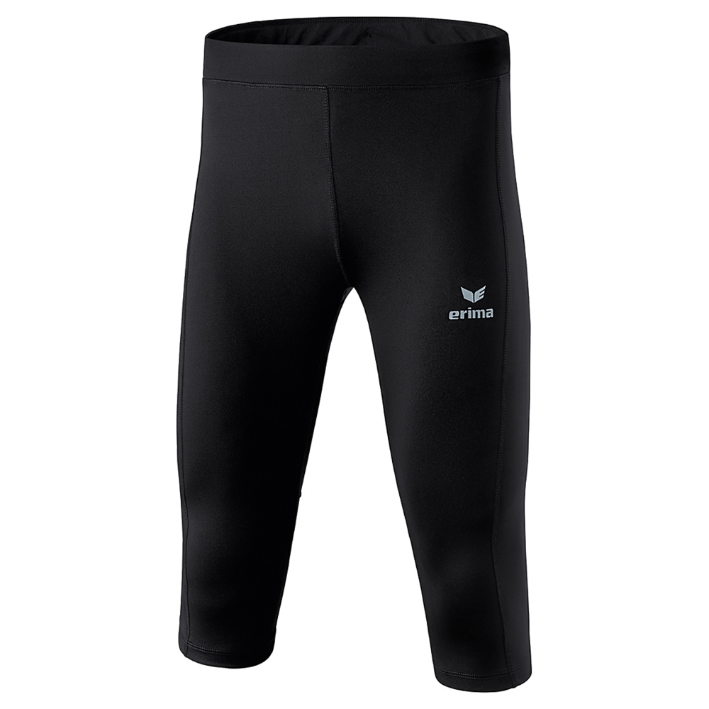 ERIMA PERFORMANCE CROPPED RUNNING PANTS, BLACK KIDS. 