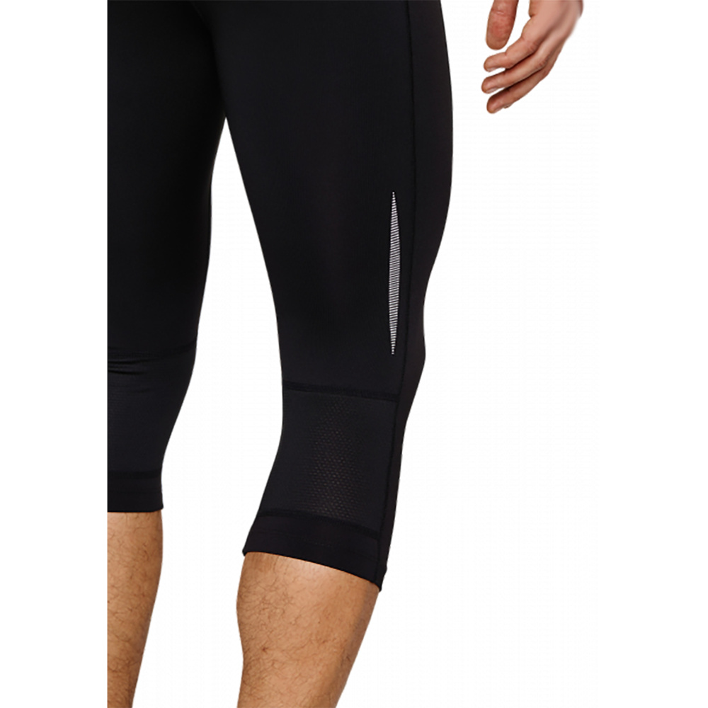 ERIMA PERFORMANCE CROPPED RUNNING PANTS, BLACK MEN. 