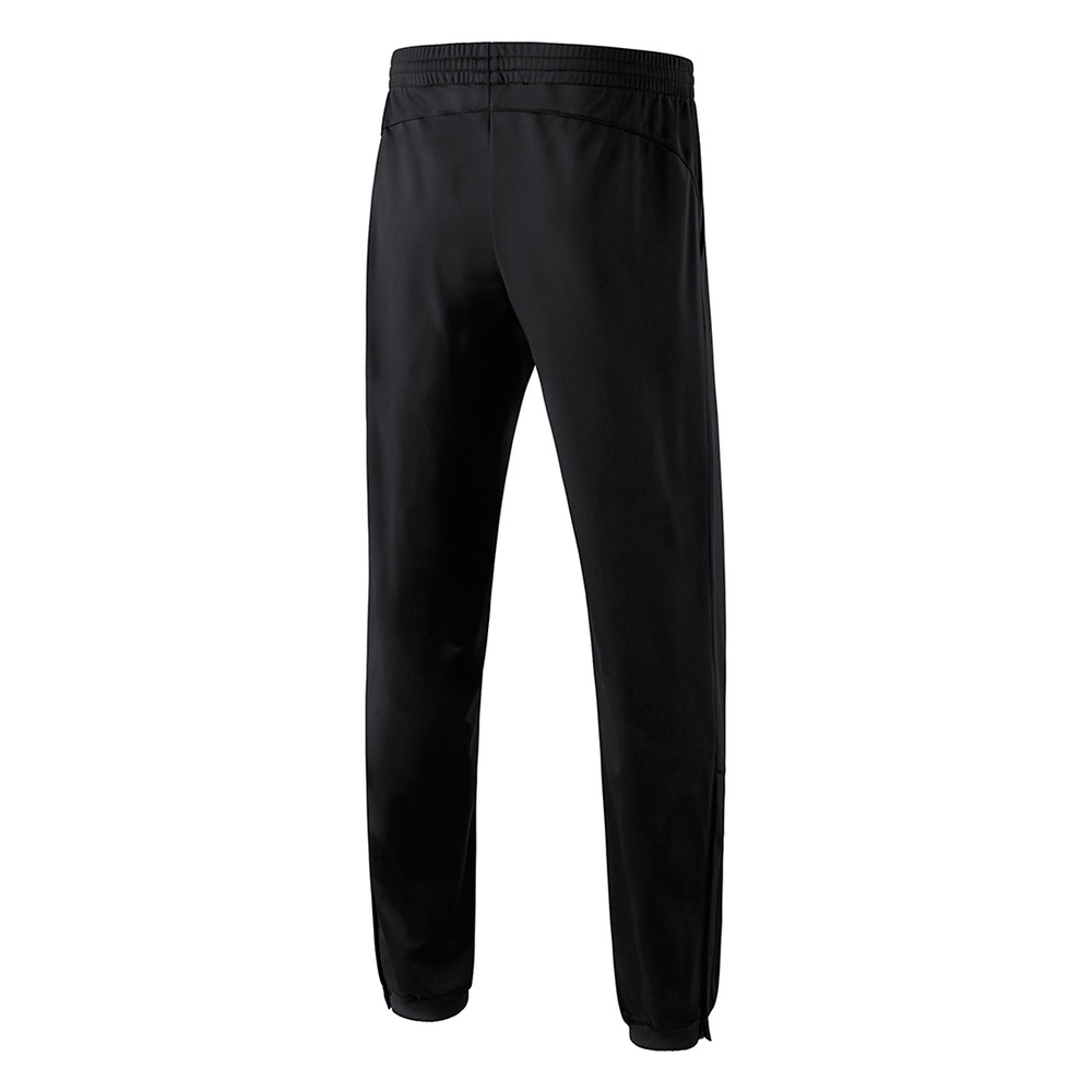 ERIMA POLYESTER TRAINING PANTS WITH NARROW WAISTBAND, BLACK KIDS. 