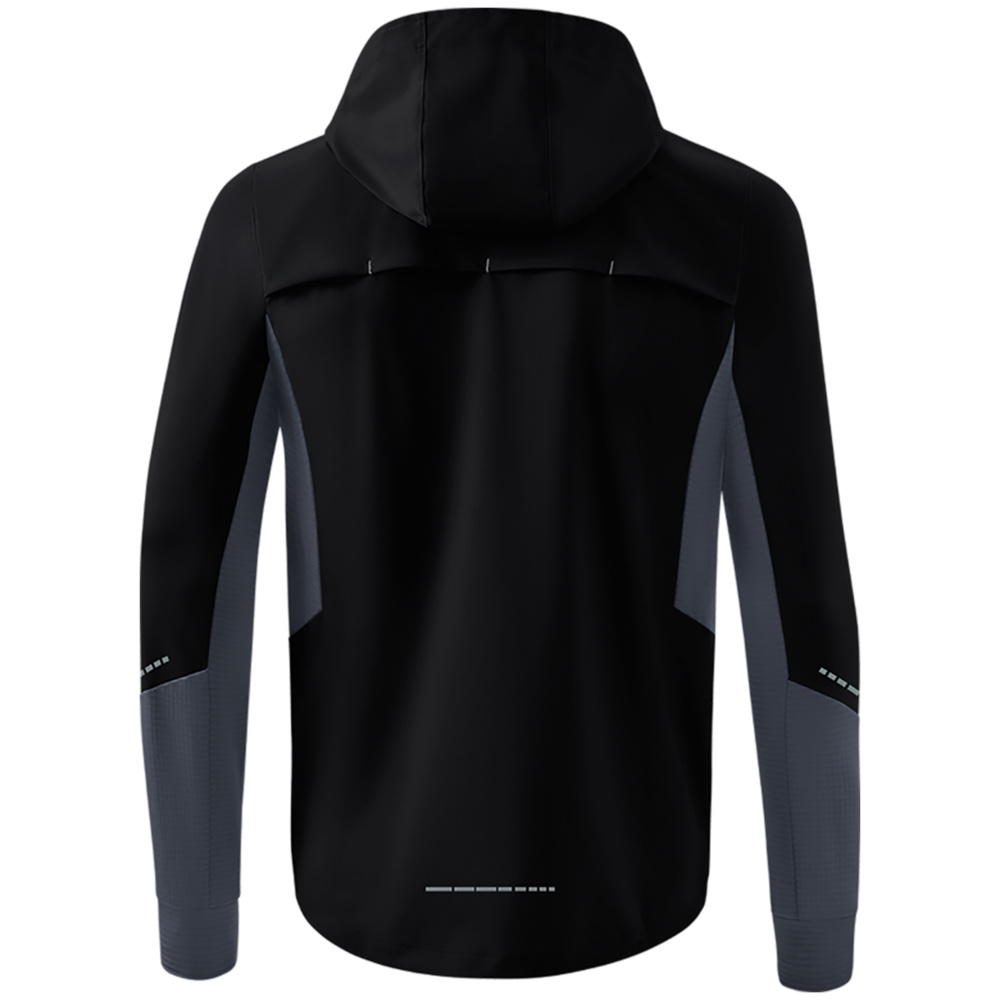 ERIMA RACING RUNNING JACKET, BLACK KIDS. 