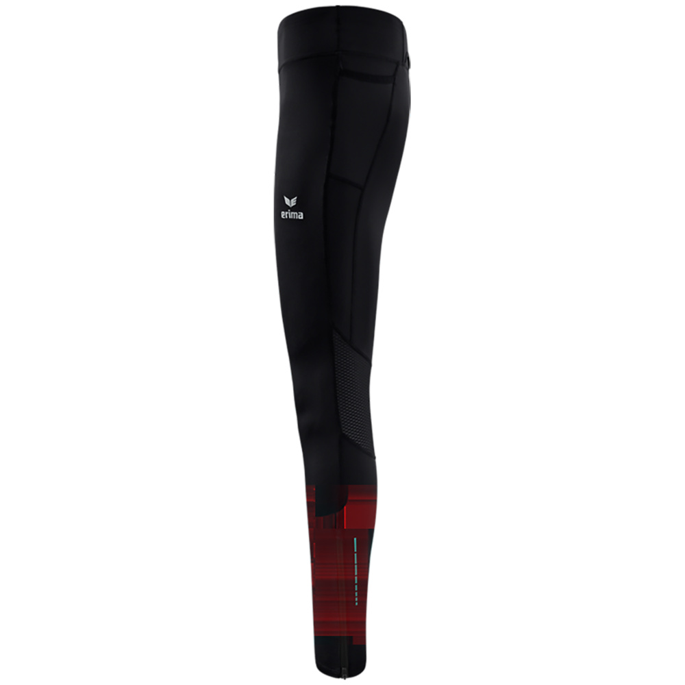 ERIMA RACING RUNNING LONG TIGHTS, BLACK KIDS. 