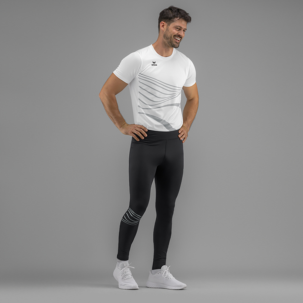 ERIMA RACING RUNNING LONG TIGHTS, BLACK KIDS. 