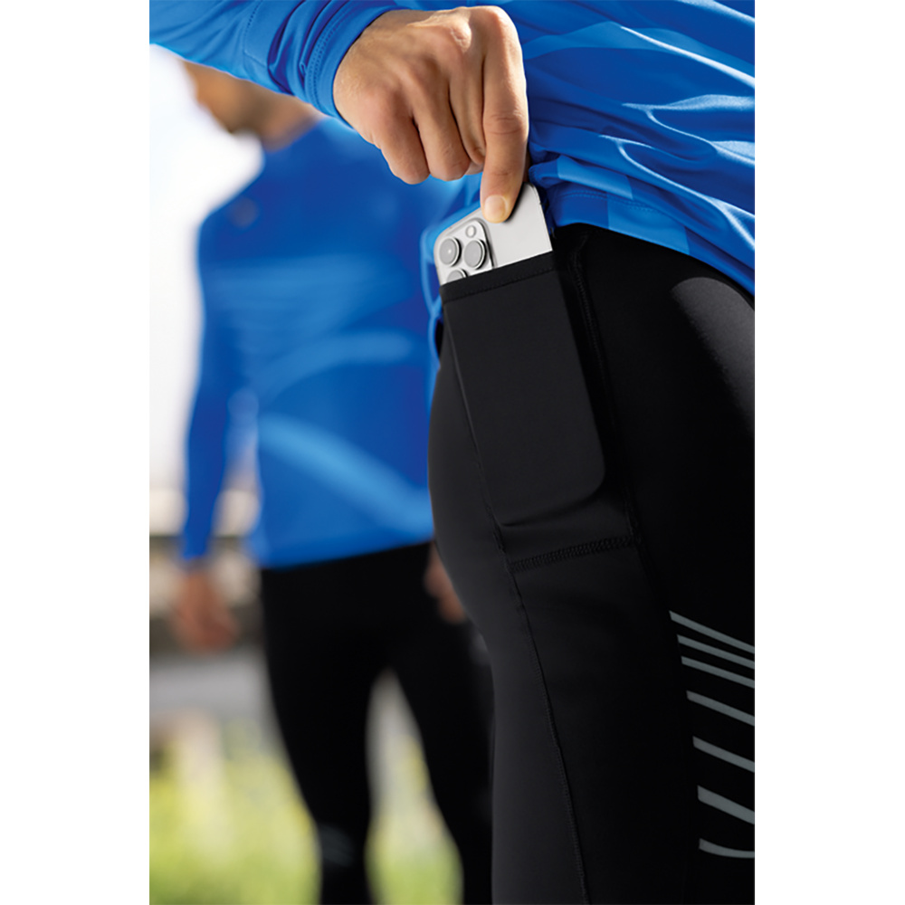 ERIMA RACING RUNNING LONG TIGHTS, BLACK KIDS. 