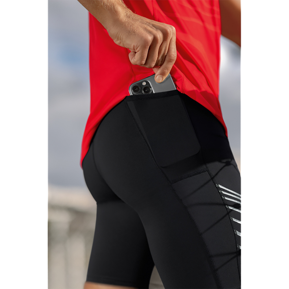 ERIMA RACING RUNNING SHORT TIGHTS, BLACK MEN. 