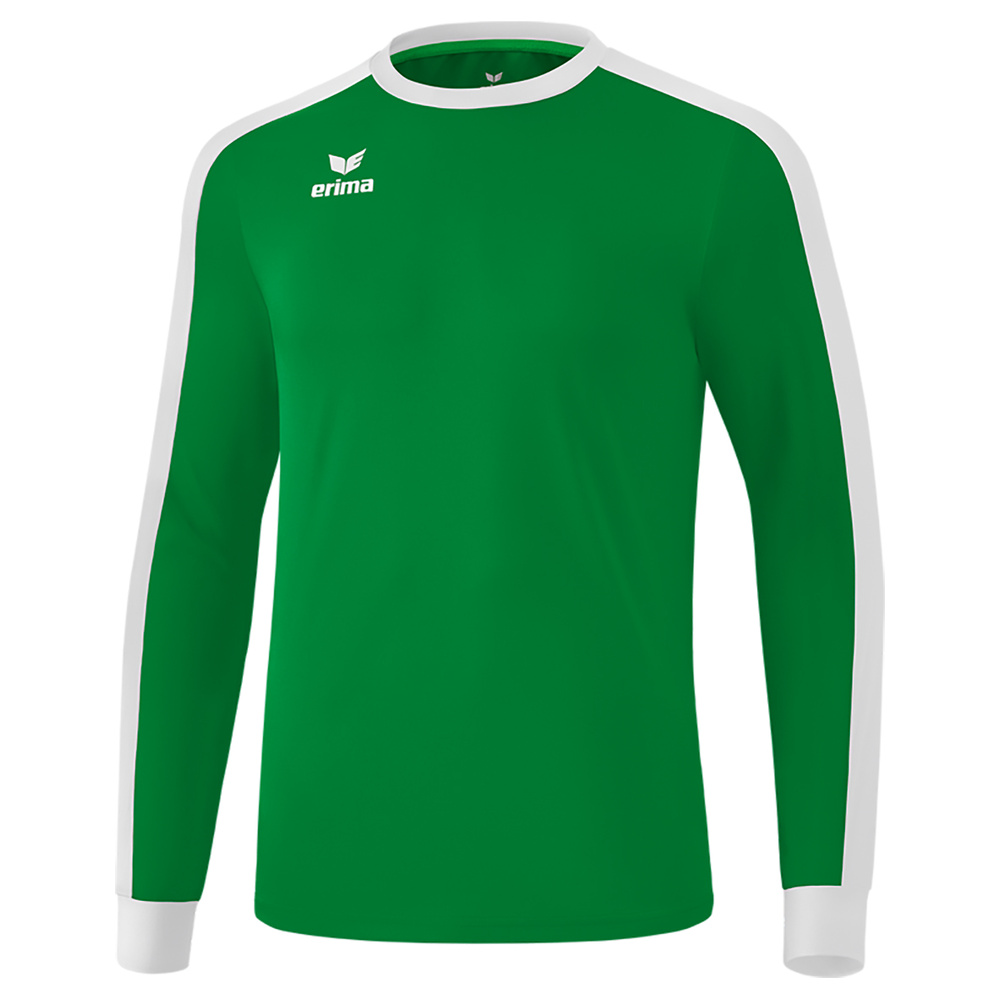 ERIMA RETRO STAR JERSEY LONG SLEEVE EMERALD-WHITE, UNISEX. 