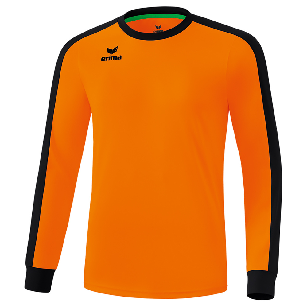 ERIMA RETRO STAR JERSEY LONG SLEEVE NEW ORANGE-BLACK, UNISEX. 