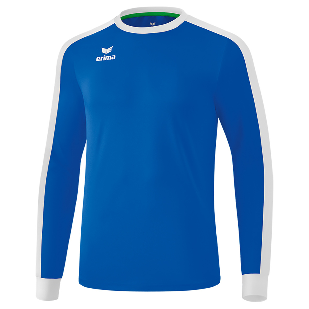 ERIMA RETRO STAR JERSEY LONG SLEEVE NEW ROYAL-WHITE, UNISEX. 