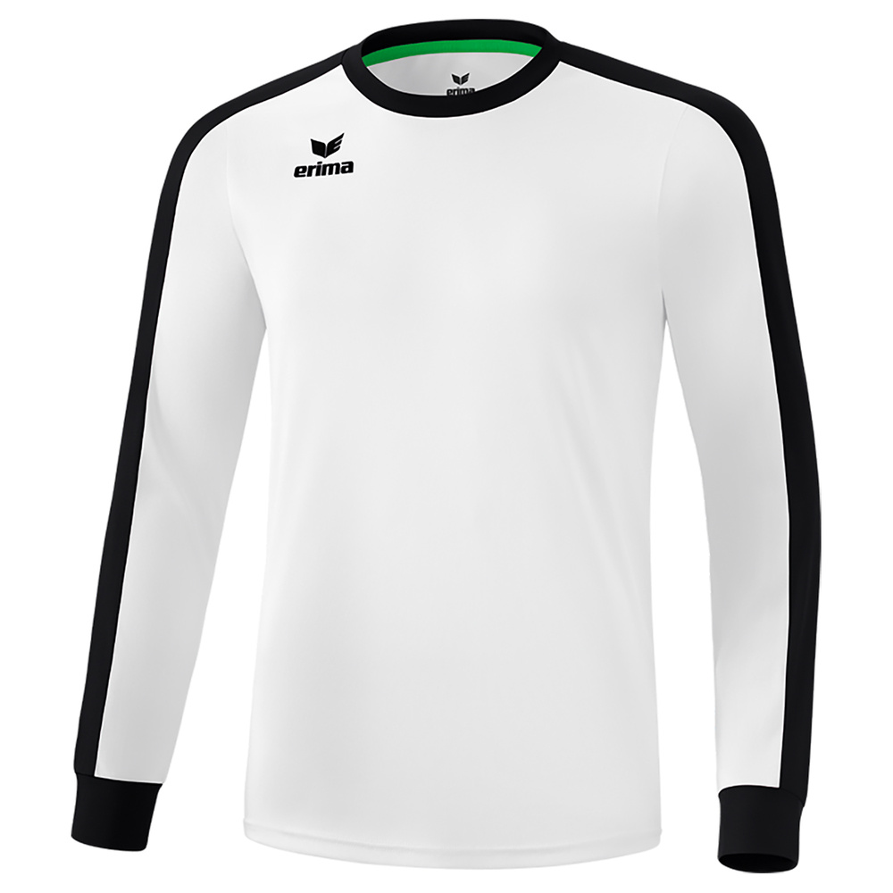 ERIMA RETRO STAR JERSEY LONG SLEEVE WHITE-BLACK, KIDS. 