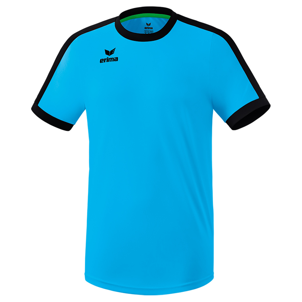 ERIMA RETRO STAR JERSEY SHORT SLEEVE CURACAO-BLACK, KIDS. 