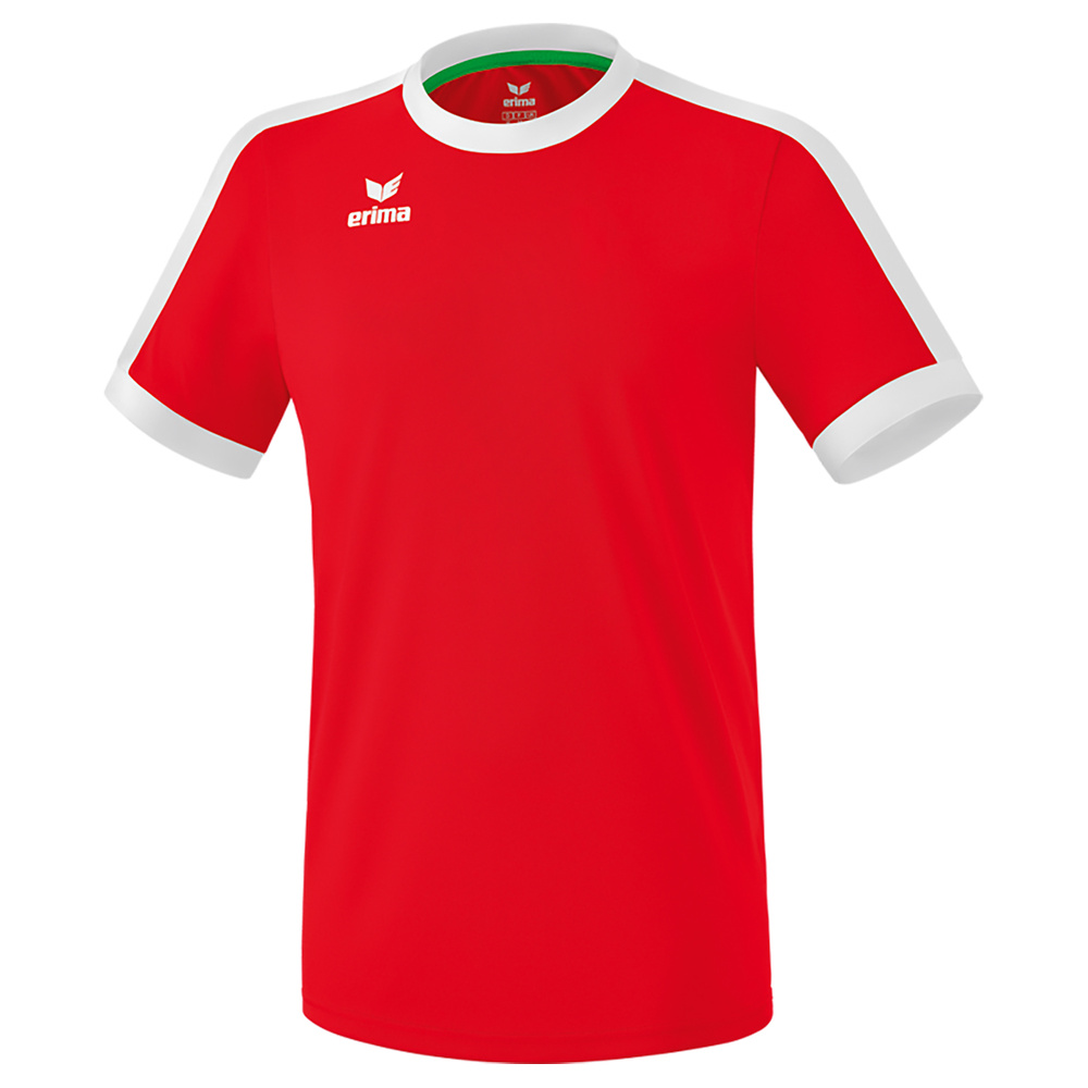 ERIMA RETRO STAR JERSEY SHORT SLEEVE RED-WHITE, KIDS. 