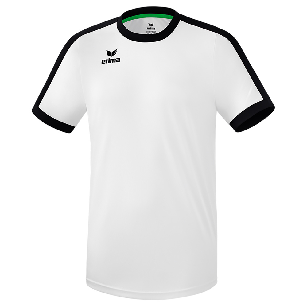 ERIMA RETRO STAR JERSEY SHORT SLEEVE WHITE-BLACK, KIDS. 