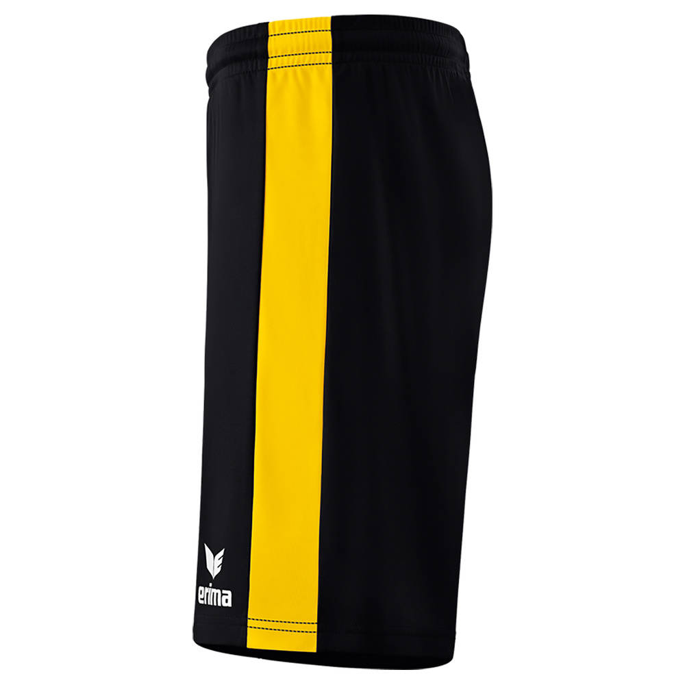 ERIMA RETRO STAR SHORTS, NEGRO-AMARILLO HOMBRE. 