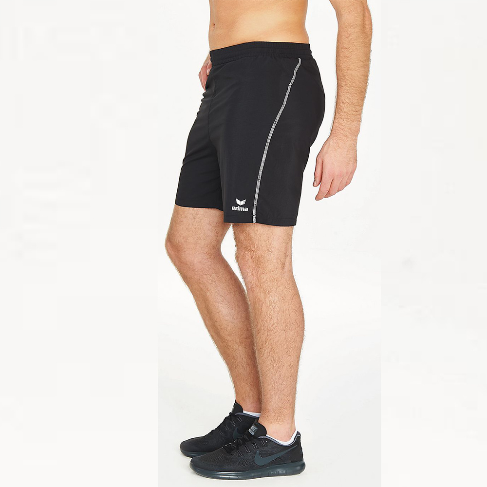 ERIMA RUNNING SHORTS, NEGRO HOMBRE. 