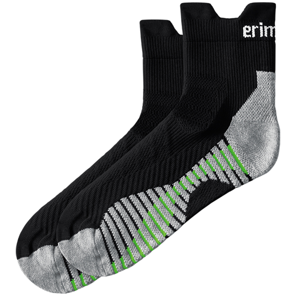 ERIMA RUNNING SOCKS, BLACK. 