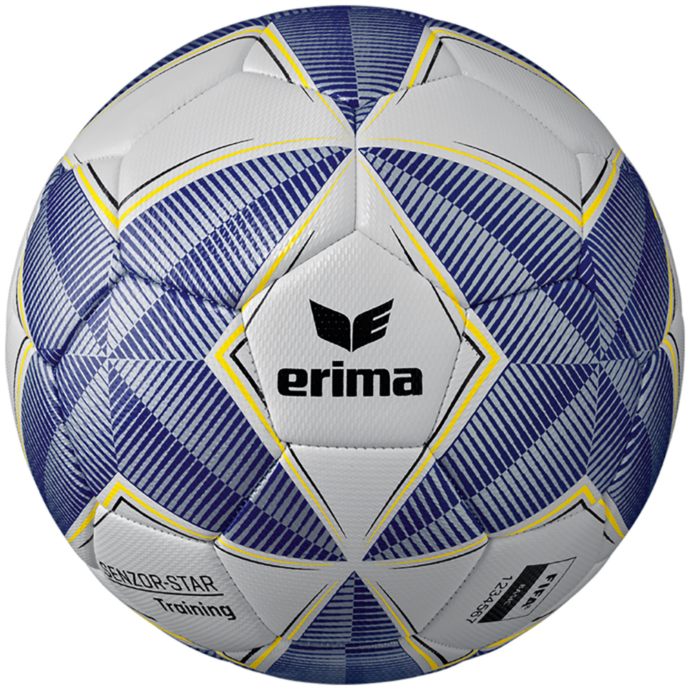 ERIMA SENZOR STAR TRAINING FOOTBALL, BLUE-SILVER SIZE 4. 