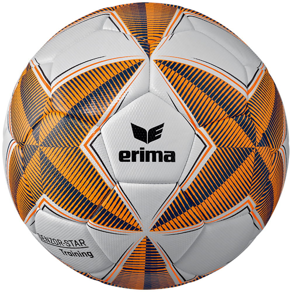 ERIMA SENZOR STAR TRAINING FOOTBALL, NEW NAVY-ORANGE SIZE 5. 