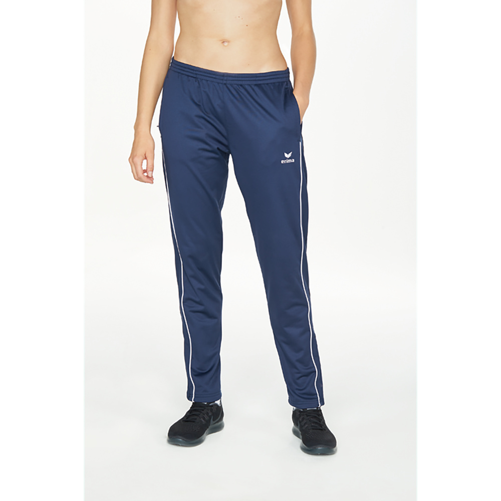 ERIMA SHOOTER POLYESTER PANTS 2.0, NEW NAVY-WHITE WOMEN. 