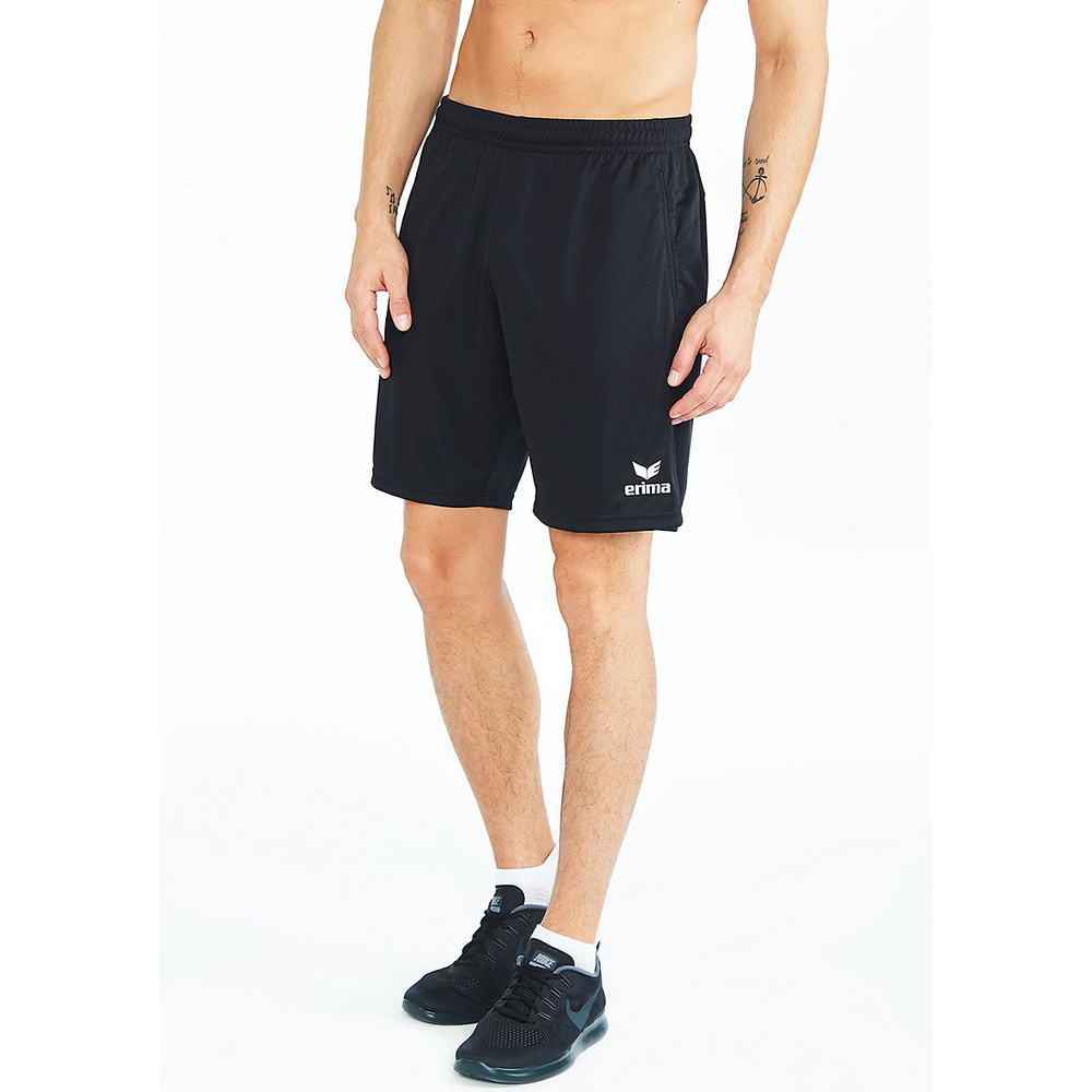 ERIMA SHORTS VALENCIA, BLACK (REFEREES). 