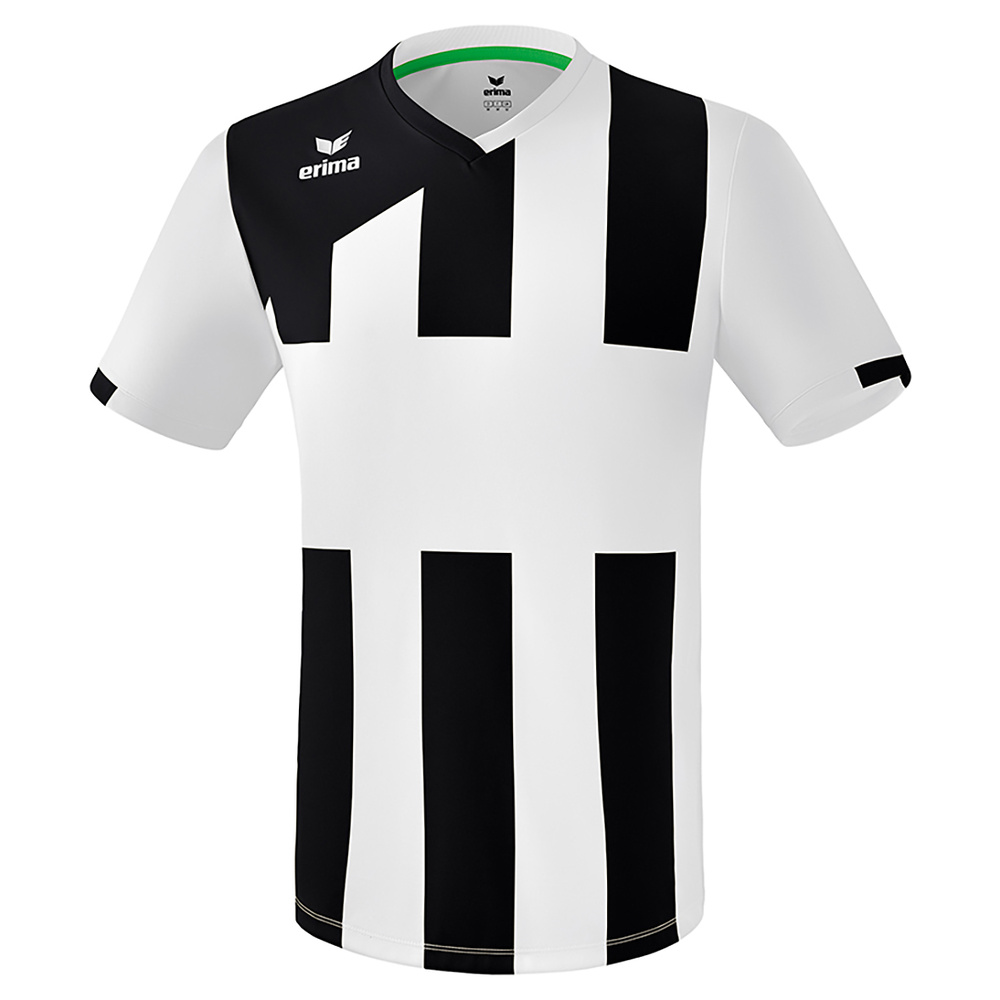 ERIMA SIENA 3.0 CAMISETA MANGA CORTA, BLANCA-NEGRA UNISEX. 