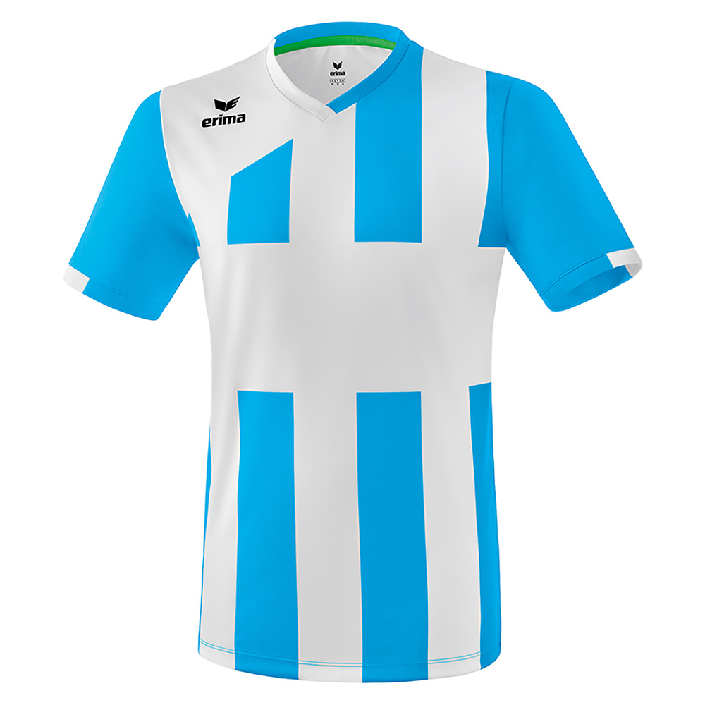 ERIMA SIENA 3.0 CAMISETA MANGA CORTA, CURACAO-BLANCA NIÑO. 