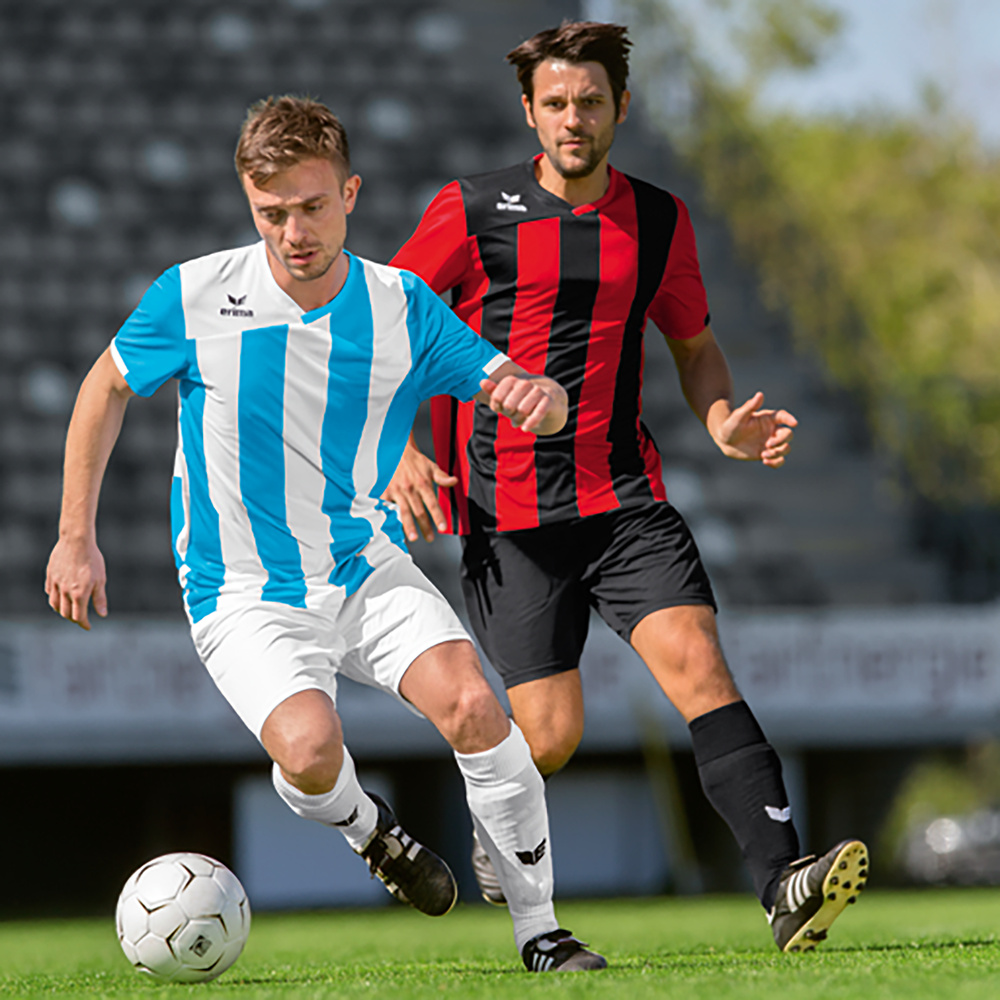 ERIMA SIENA 3.0 CAMISETA MANGA CORTA, ROJA-NEGRA NIÑO. 